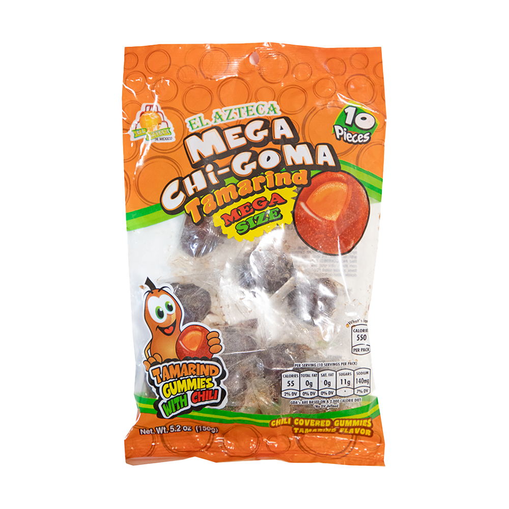 El Azteca Mega Chi?goma Gummies Tam 10ct 5.2oz
