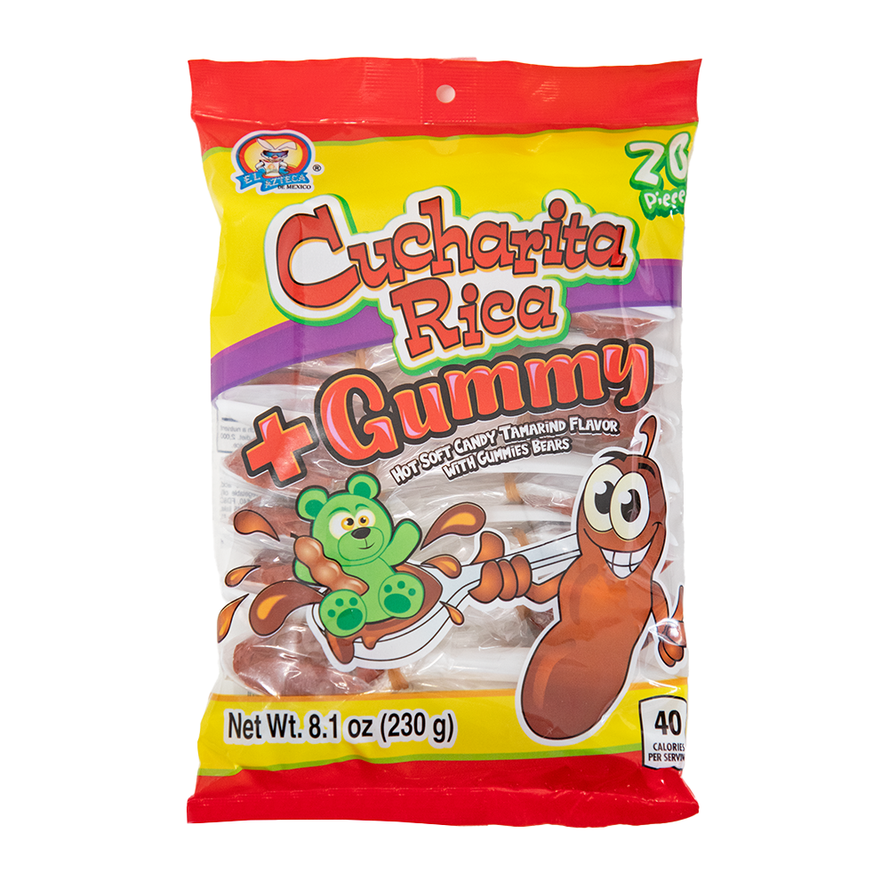 El Azteca Cucharita Rica + Gummy Hot 20ct 8.1oz