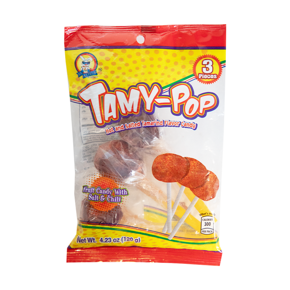 El Azteca Tamy?pop Hot Salted Tamarind 3ct 4.23oz