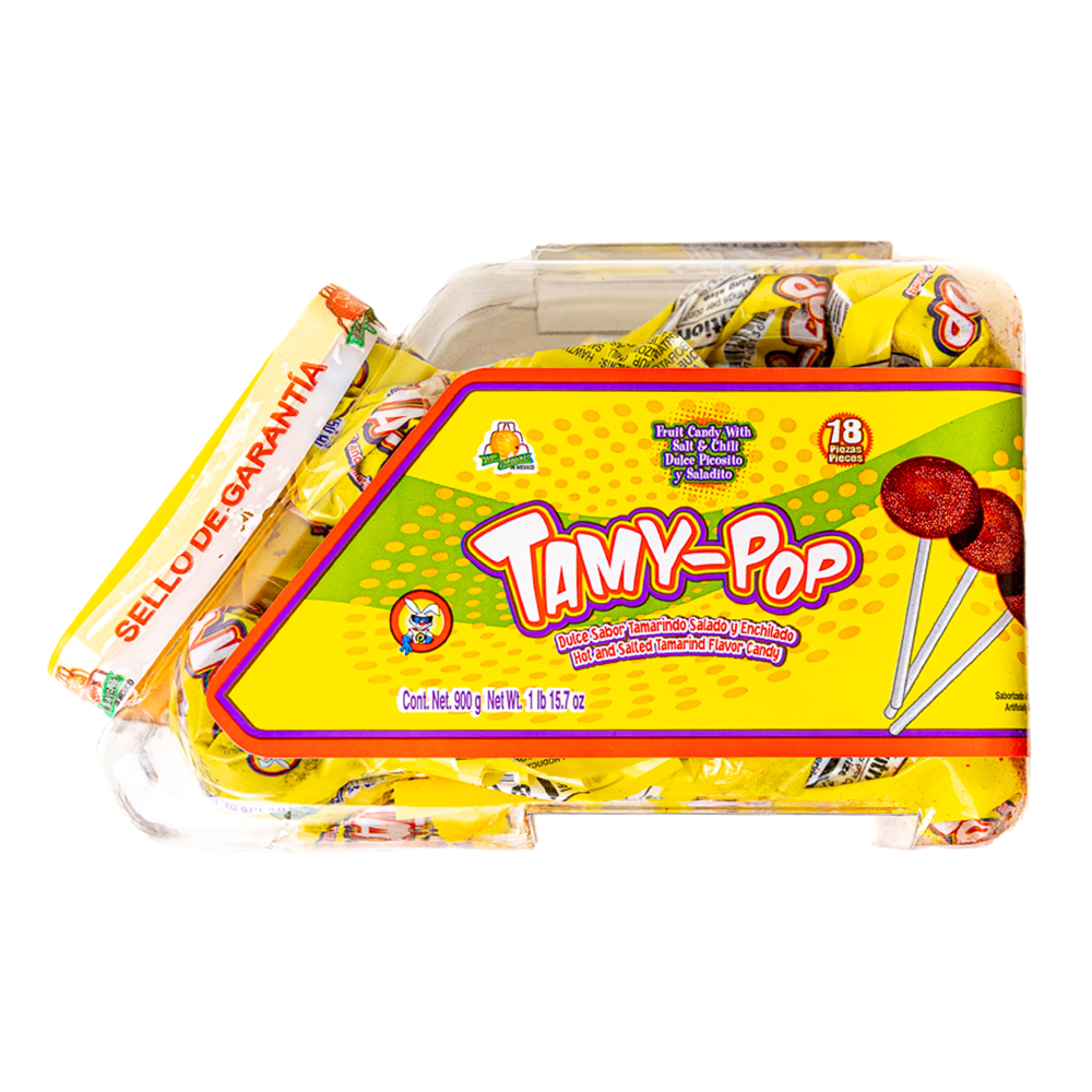 El Azteca Tamy?pop Hot Salted Tam Lp 18ct 15.7oz