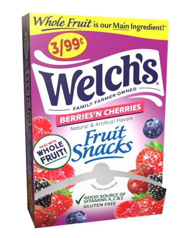 Welch's Berries'n Cherries Fruit Snacks 24ct 0.5oz