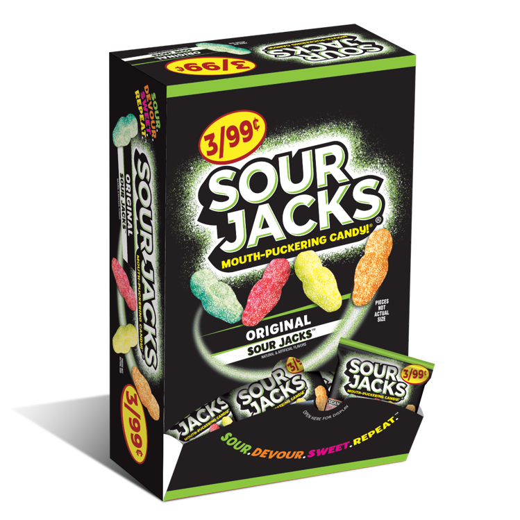 Sour Jacks Original Sour Wedges 24ct 0.5oz