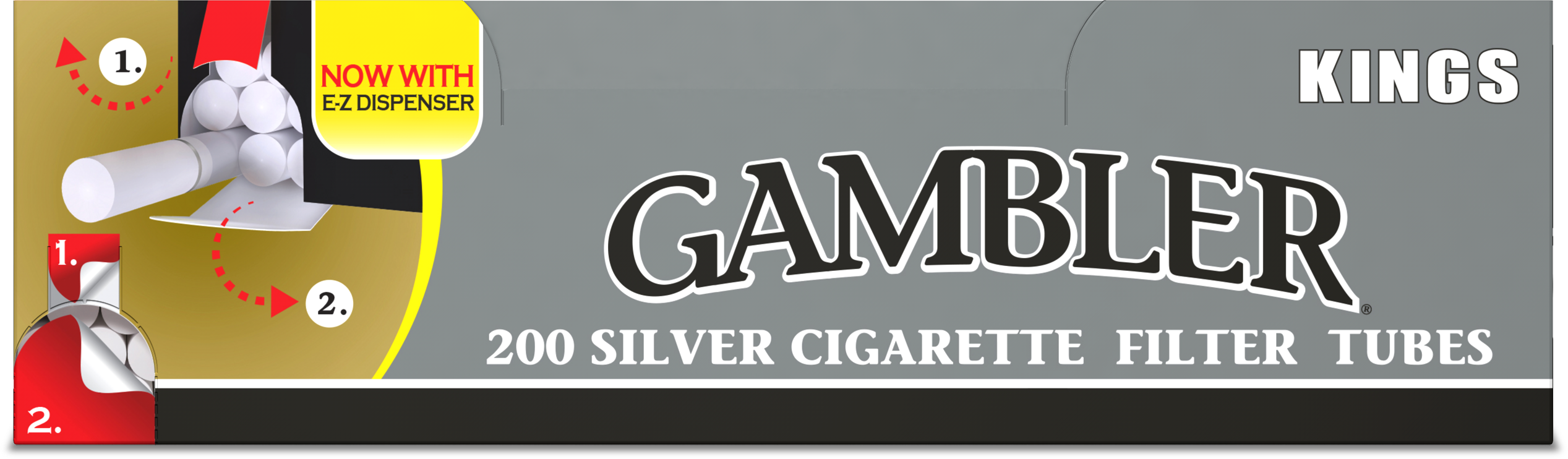 Gambler Silver Kg Tube 5/200ct