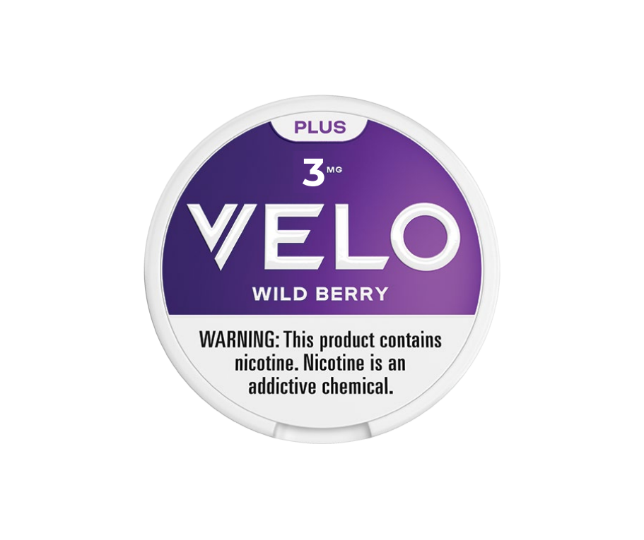 Velo Plus Wild Berry Nicotine Pouch 3mg 5ct