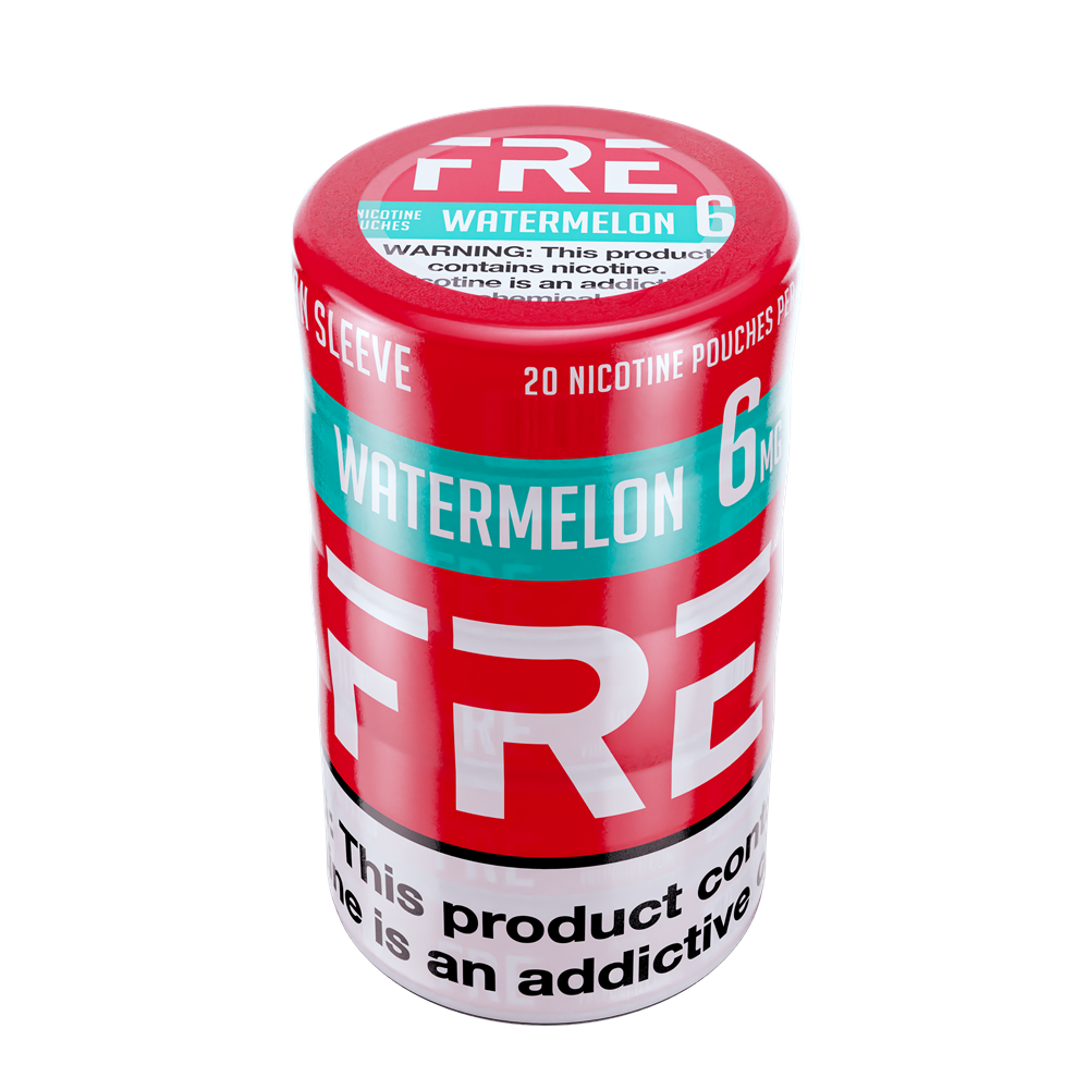 Fre Watermelon Nicotine Pouches 6mg 5ct