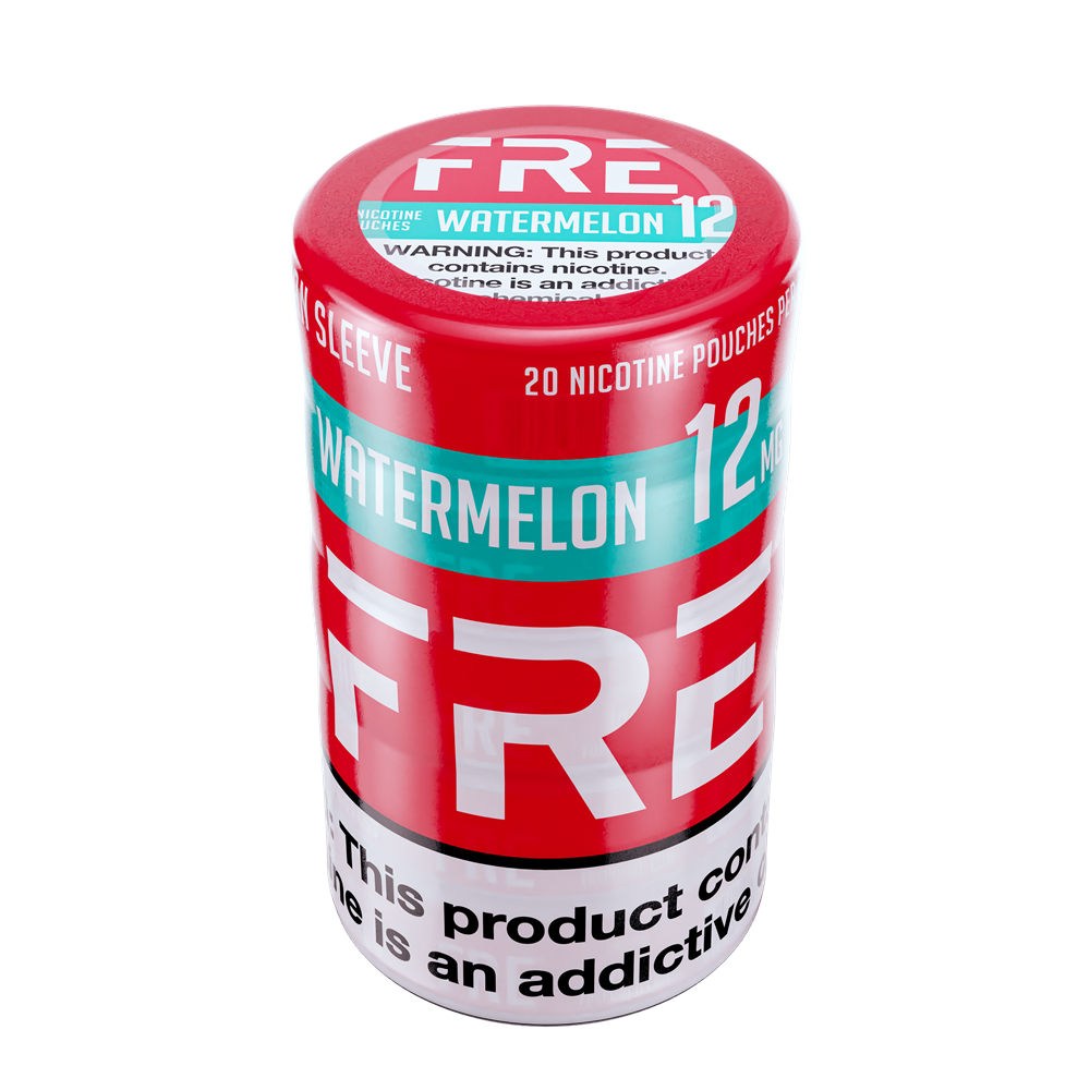 Fre Watermelon Nicotine Pouches 12mg 5ct