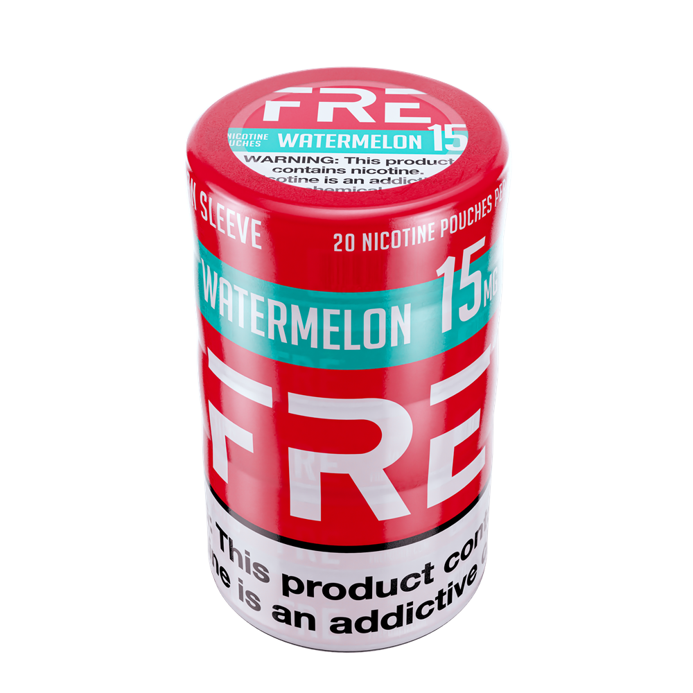Fre Watermelon Nicotine Pouches 15mg 5ct