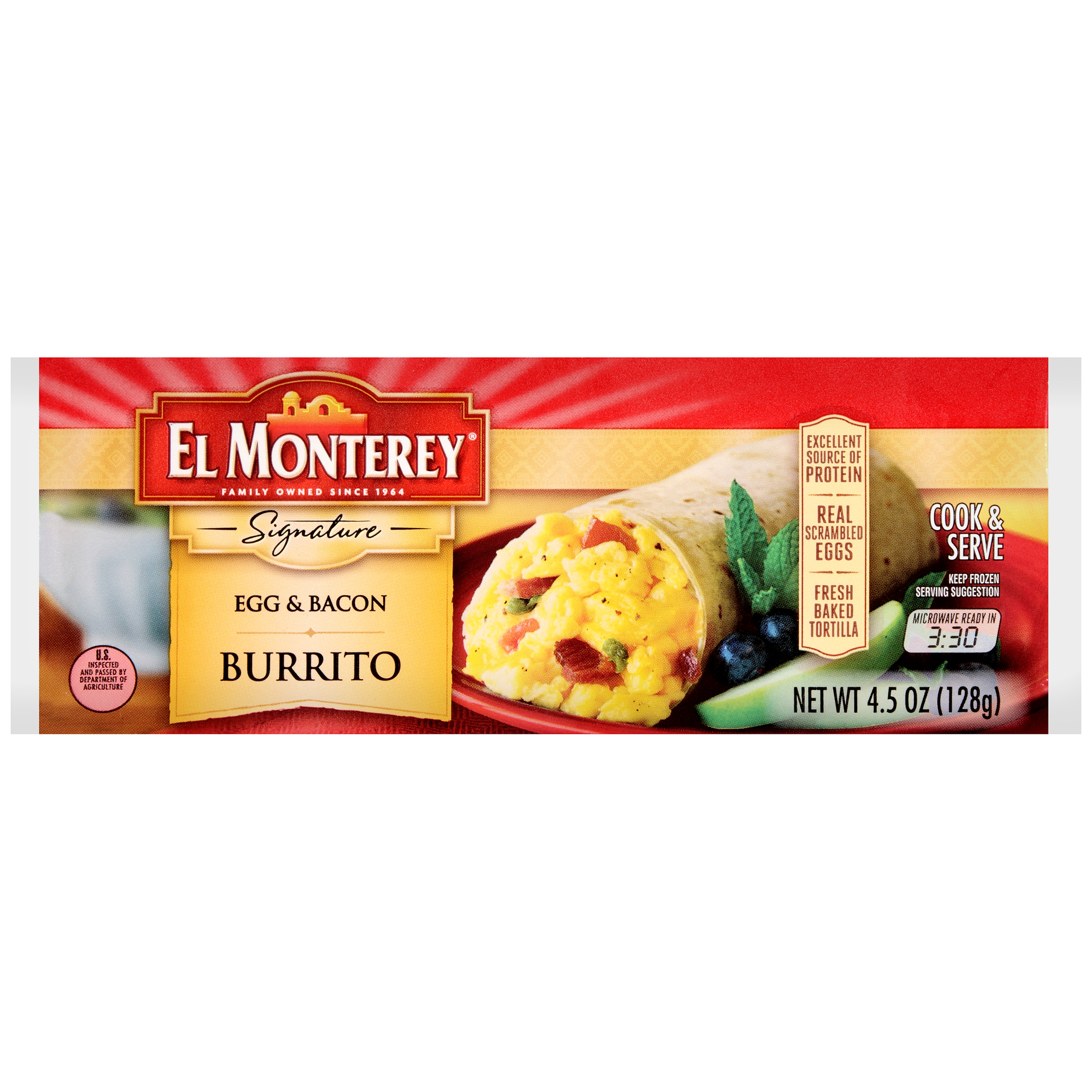El Monterey Egg & Bacon Burrito 4.5oz