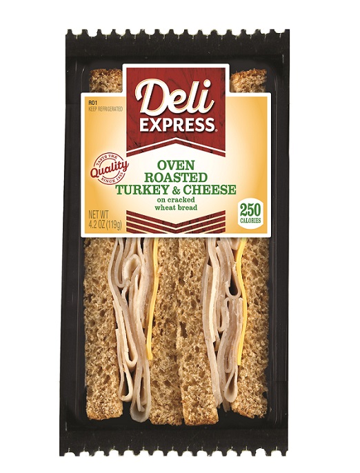 Deli Express Turkey & Cheese Wheat Wedge 4.2oz