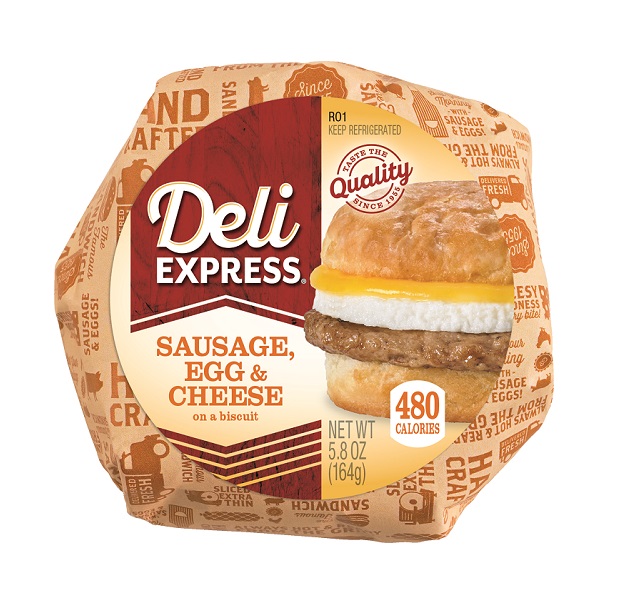Deli Express Sausage Egg & Cheese Biscuit 5.8oz