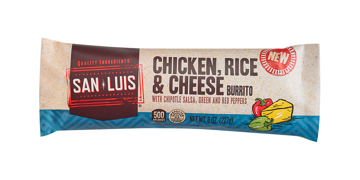 San Luis Chicken Rice & Cheese Burrito 8oz