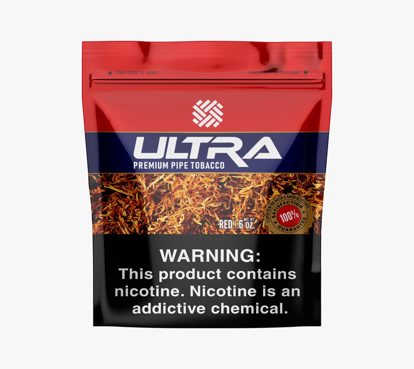Ultra Pipe Tobacco Red Bag 6oz