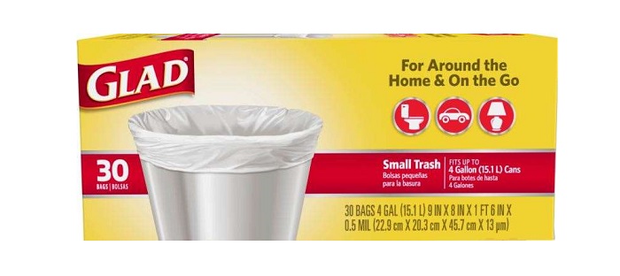 Glad Trash Bag 4g 30ct